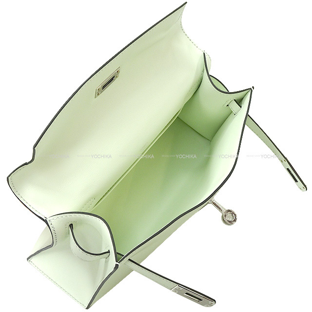 HERMES エルメス ハンドバッグ ポシェットケリー ヴェールフィズ