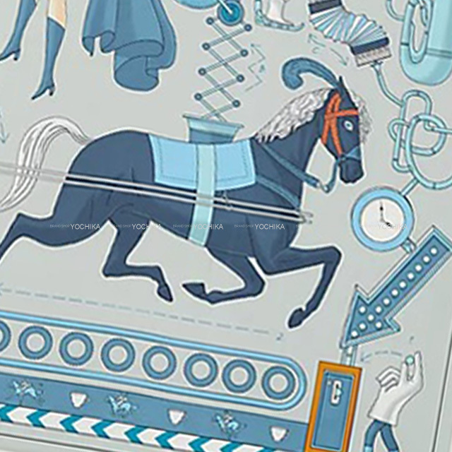 2023年 春夏 HERMES エルメス スカーフ カレ90 ティーフォートゥー TEA  