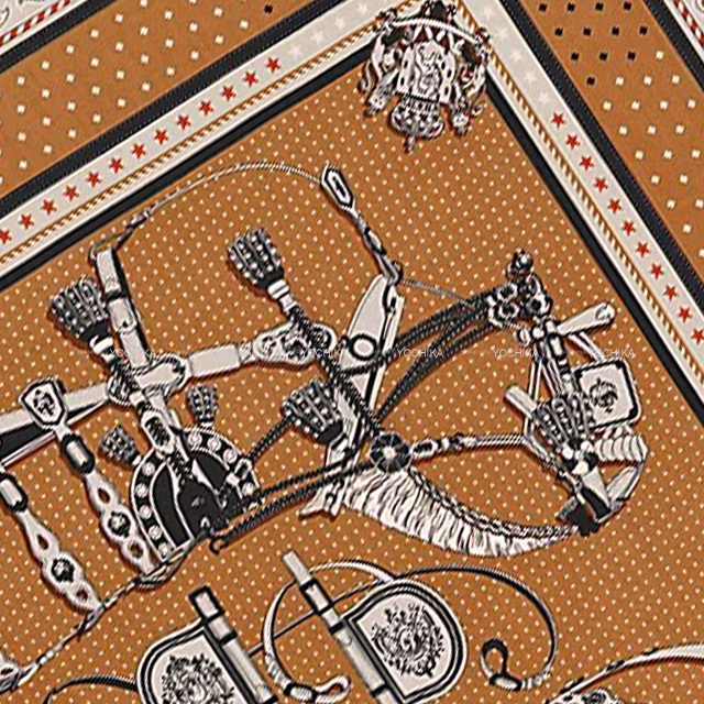 2022年秋冬 HERMES エルメス スカーフ カレ140 宮廷の馬具 バンダナ 