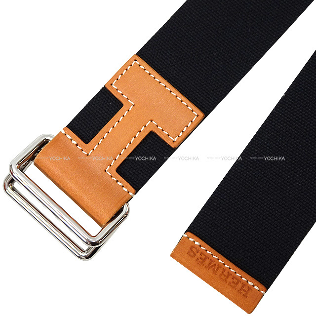 HERMES エルメス ベルト ノマド 40 ナチュラル/ブルーマリン サングル  