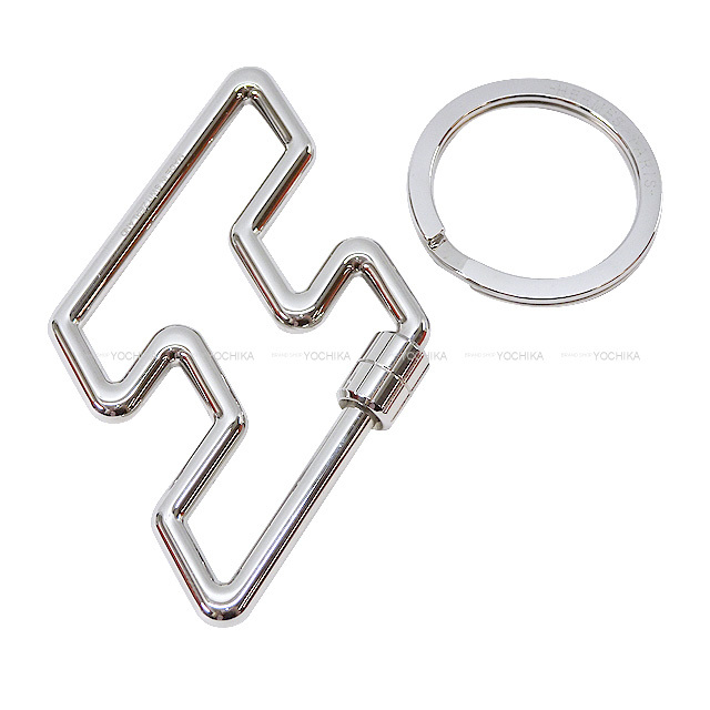 HERMES エルメス キーリング メタル キーホルダー H トゥ スピード  