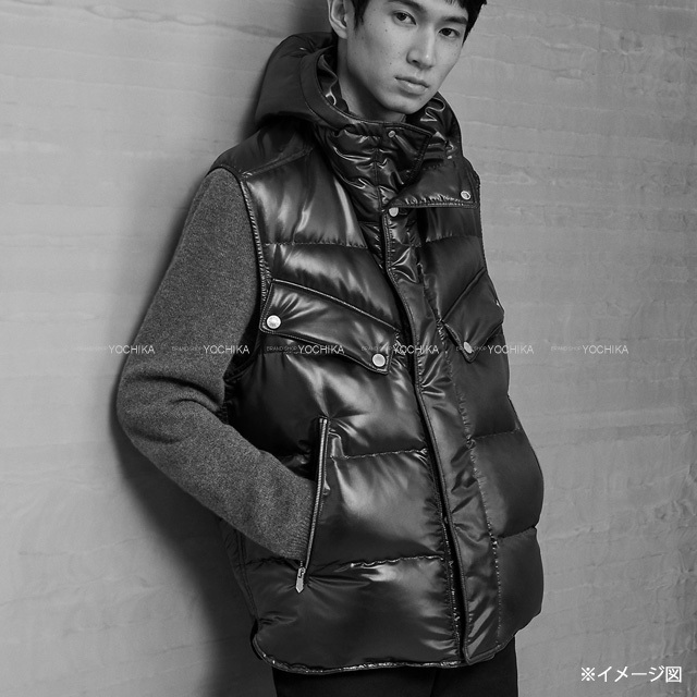 HERMES エルメス ダウンベスト メンズ クルードセル フード付 コート  