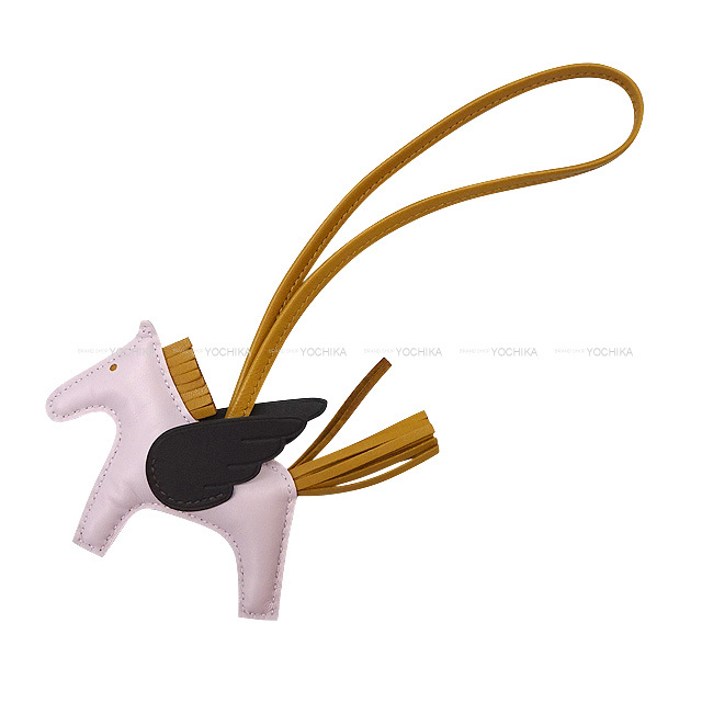 HERMES エルメス バッグチャーム ロデオ ペガサス PM モーヴペール  