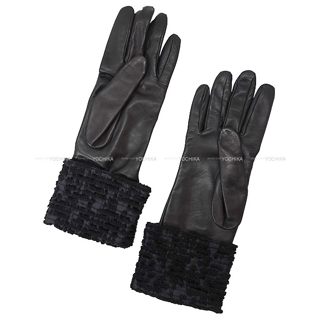 □美品□ HERMES エルメス ラムスキン 手袋 グローブ 防寒具 表記  