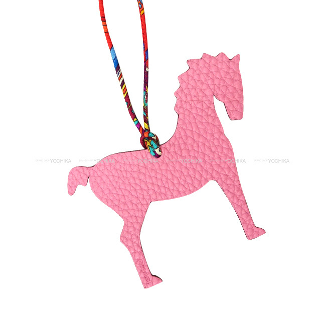 HERMES エルメス バッグチャーム プティアッシュ 馬 シュバル ジョーヌ 