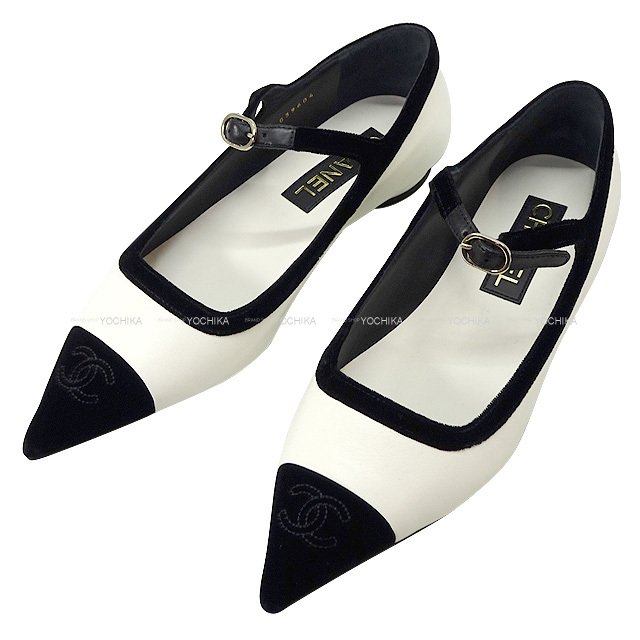 2022年 秋冬 CHANEL シャネル パンプス メリージェーン バイカラー  