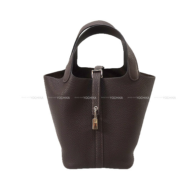 HERMES エルメス　ピコタン pm マカサー　新品　バッグ ピコタンロックPM マカサー ブラウン[H056289CC3S] Picotin Lock