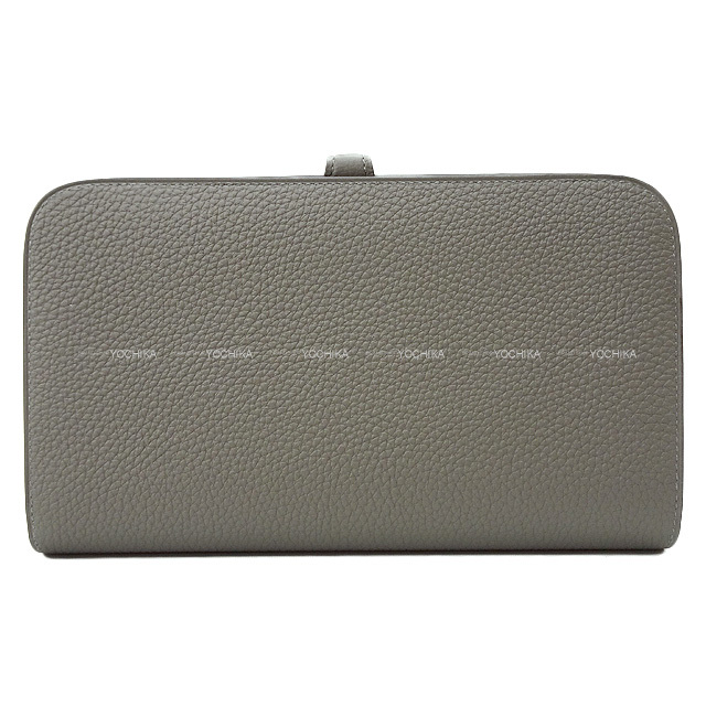 セ*ブ様 美あんしん✨[HERMES]エルメス ドゴンGM長財布 グレージュ シ 厳 