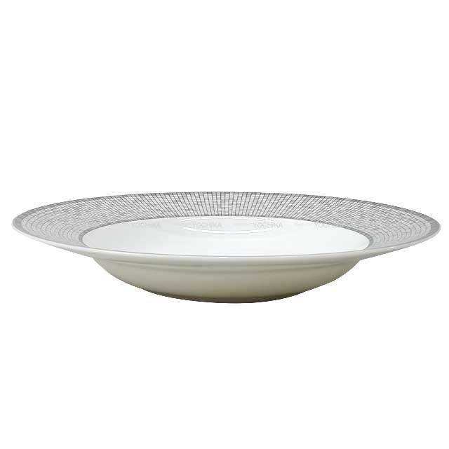 HERMES エルメス 食器 スーププレート モザイク24 プラチナ ポーセリン 