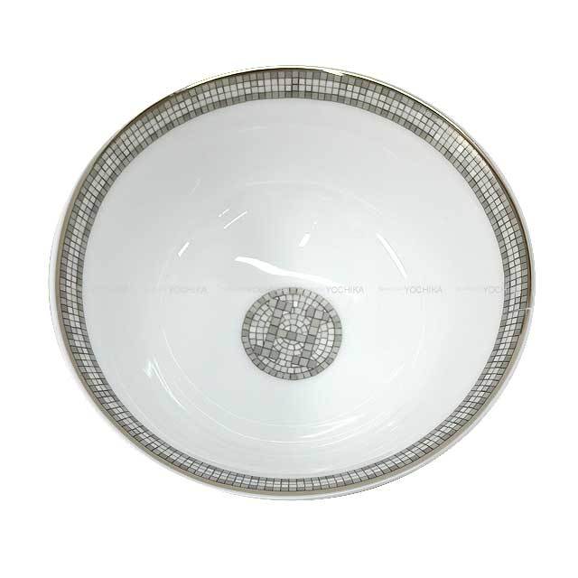 HERMES エルメス 食器 スープボウル モザイク24 プラチナ ポーセリン