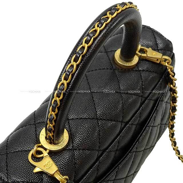 【ゴールドのハンドルがゴージャス♪】CHANEL ココハンドル ゴールドのハンドルが華やか♡】CHANEL ココハンドル (CHANEL