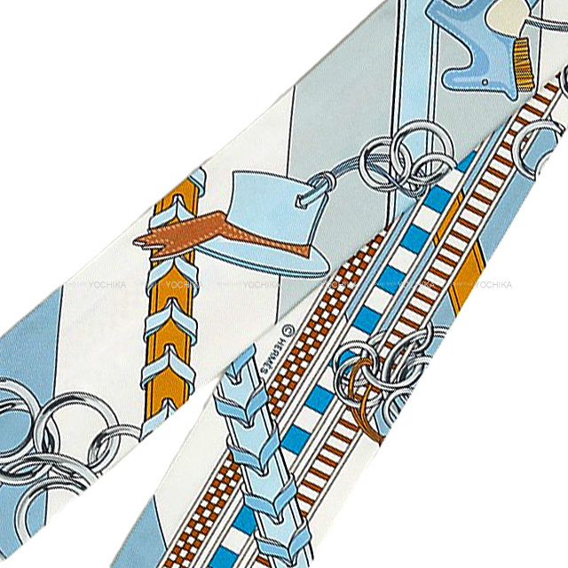 2023年春夏 HERMES エルメス スカーフ ツイリー 馬勒とチャーム Brides  