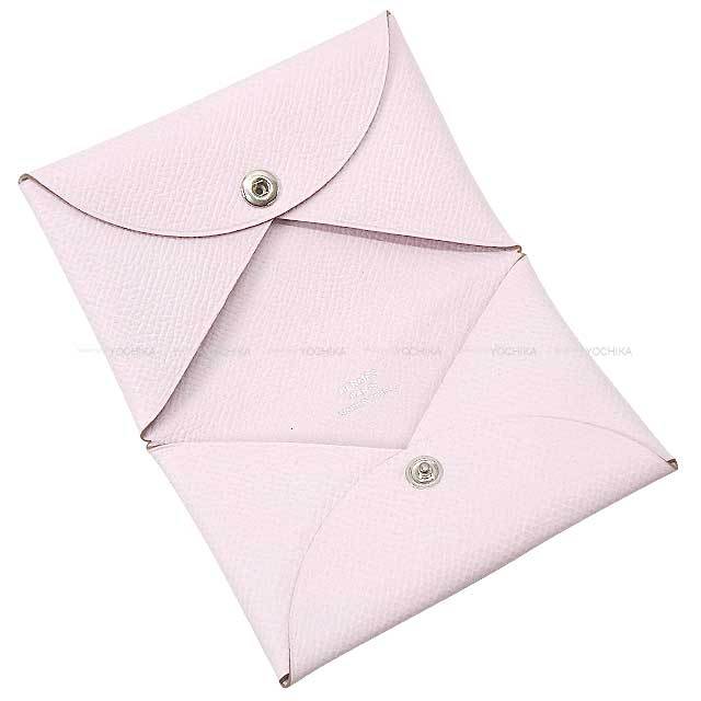 HERMES エルメス カルヴィ シルバー金具 D刻印カードケース HERMES エルメス カードケース カルヴィ モーヴペール エプソン