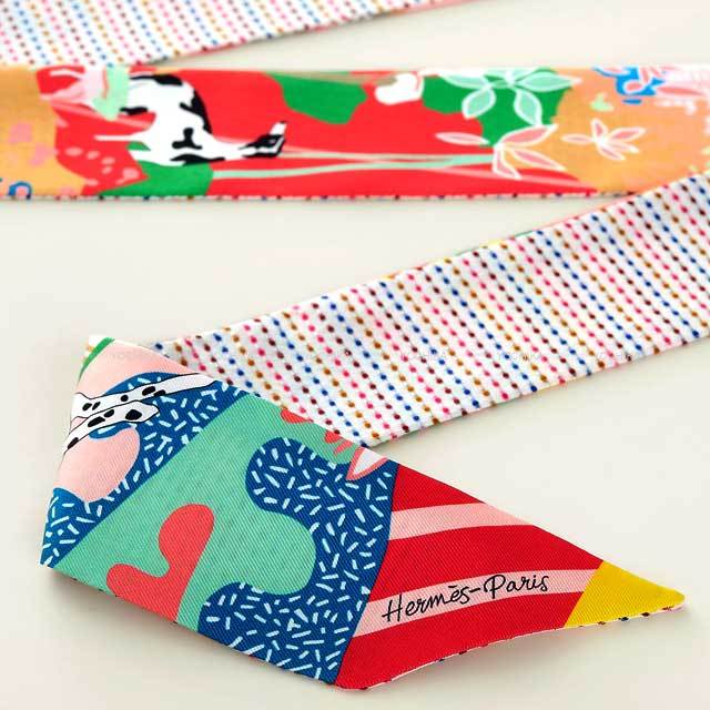 2023年春夏 HERMES エルメス スカーフ ツイリーツインズ ポワンティエ  