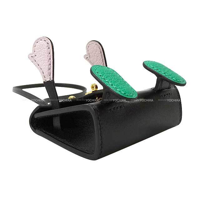 HERMES エルメス バッグチャーム ビジュードサック ケリードール 黒