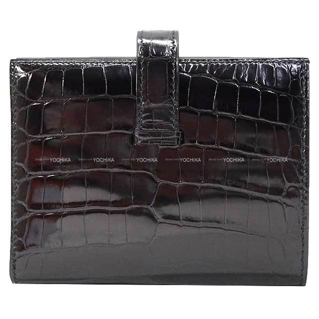 HERMES エルメス 二つ折り財布 ベアンコンパクト 黒 (ブラック  