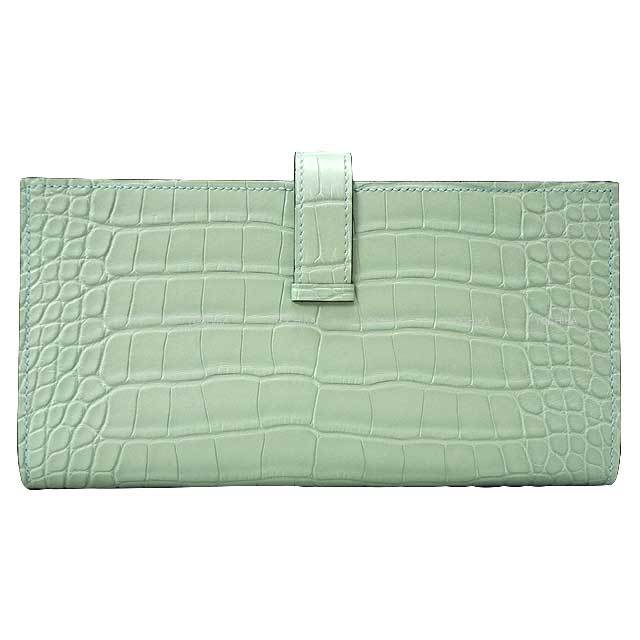 HERMES エルメス 長財布 ベアンスフレ ヴェールデュー