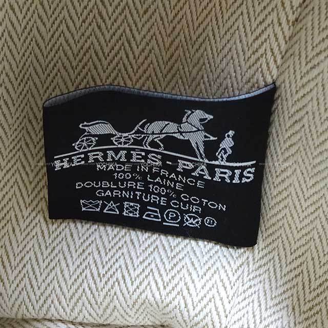 HERMES エルメス ポーチ ブリッドアブラック PM ロカバール オークル