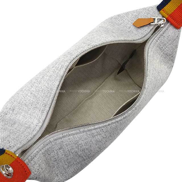 HERMES エルメス ポーチ ブリッドアブラック PM ロカバール グリス 