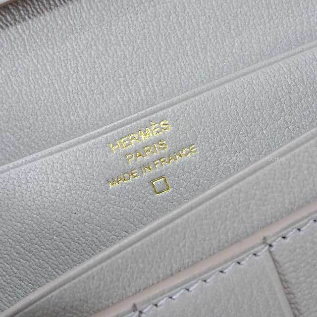 HERMES エルメス 長財布 ベアンスフレ グリスパール (グリペール  