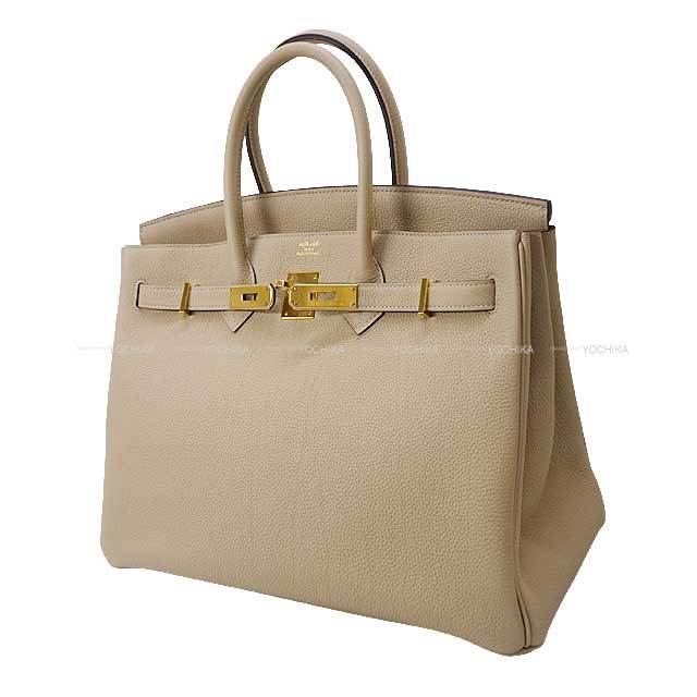 HERMES エルメス ハンドバッグ バーキン35 トレンチ トゴ ゴールド金具