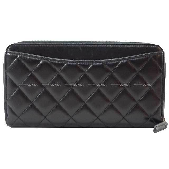 CHANEL シャネル 長財布 マトラッセ ココマーク 背面ポケット付  