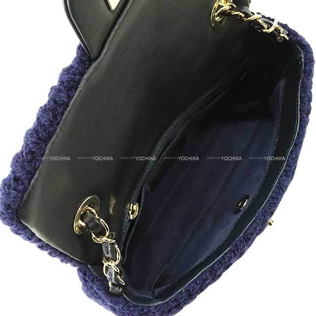 CHANEL シャネル ショルダーバッグ ココマーク ニット Sマーク付