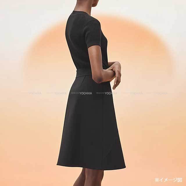 2023年 春夏 新作 HERMES エルメス スカート Aライン フレア #34 黒  