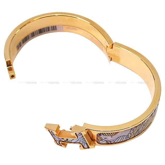 【目を引くアニマル柄♪】HERMES ブレスレット HERMES エルメス ブレスレット クリックアッシュ ANIMAUX
