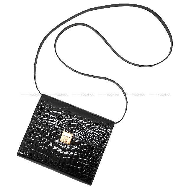 HERMES エルメス ショルダーバッグ クリック16 ポーチ ウォレット 黒  