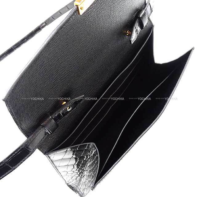 HERMES エルメス ショルダーバッグ クリック16 ポーチ ウォレット 黒 