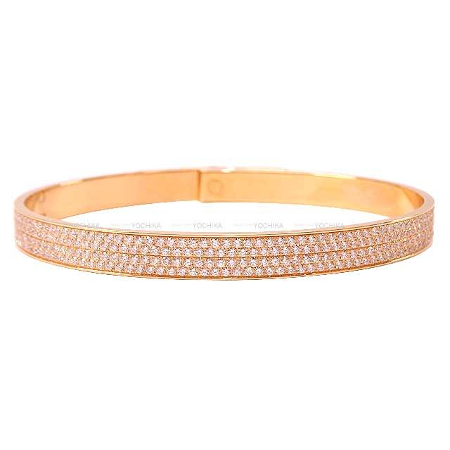 HERMES エルメス バングル ブレスレット ケリーPM フルパヴェダイヤ 