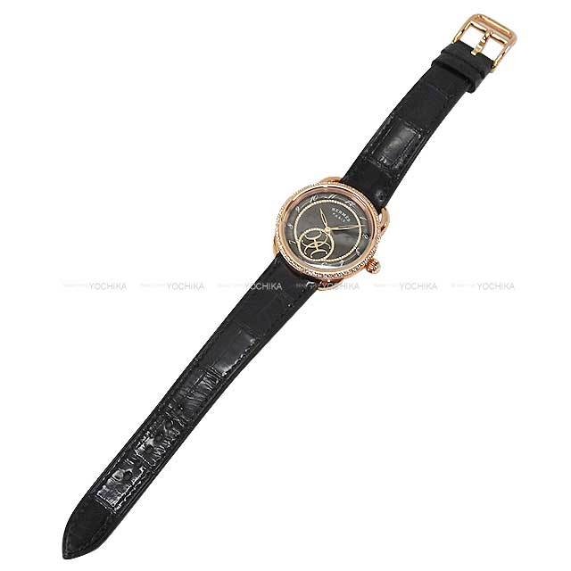 HERMES エルメス 腕時計 アルソー ダブルH 34mm ベゼルダイヤ