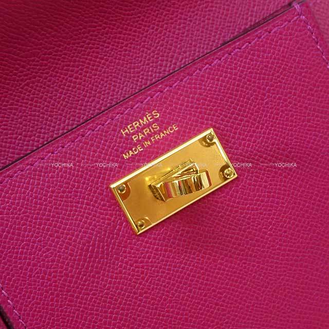 HERMES エルメス コインケース ケリーポケット ローズパープル ヴォー 