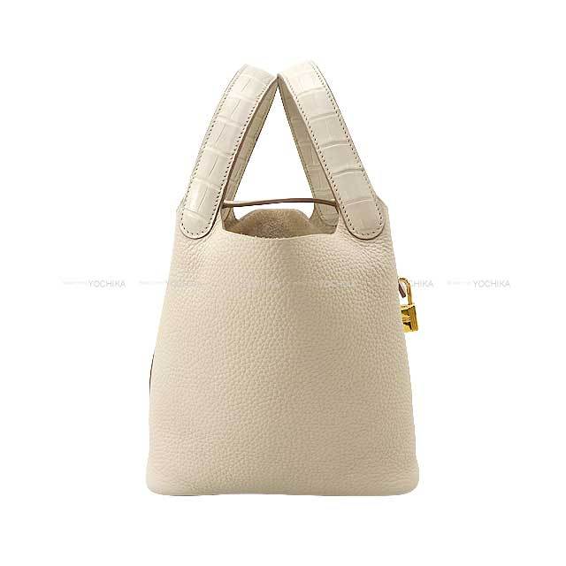 HERMES エルメス ハンドバッグ ピコタンロック 18 PM タッチ ベトン  