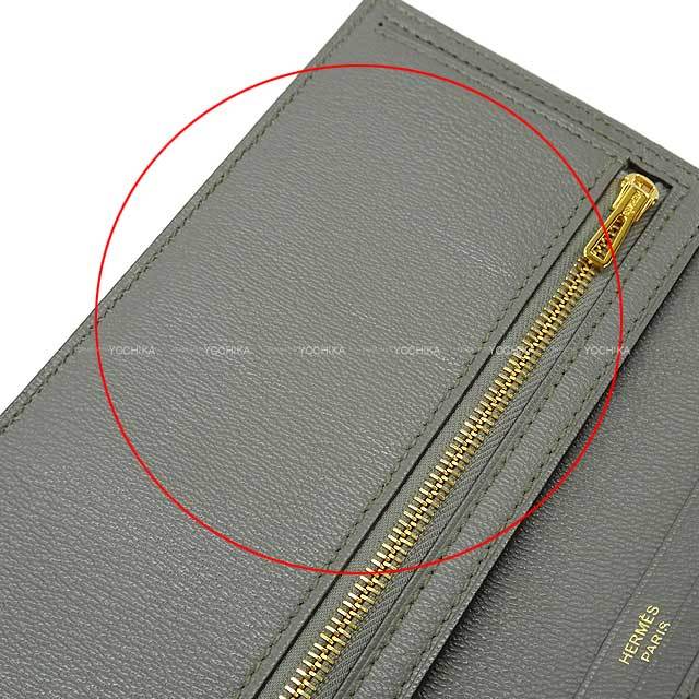 VINTAGE エルメス ベアン 長財布 グリトゥールトゥレール/G金具 HERMES エルメス 長財布 ベアンスフレ トゥルティールグレー