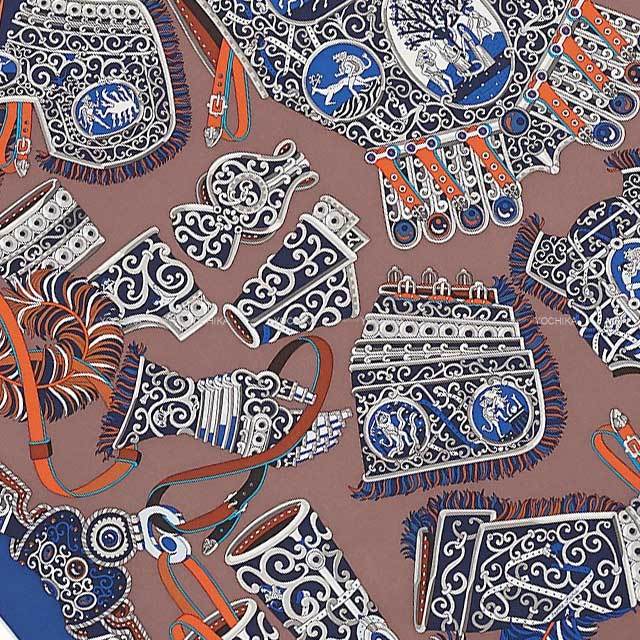 HERMES エルメス スカーフ カレ90 カレウォッシュ 軍神マルス マロン 