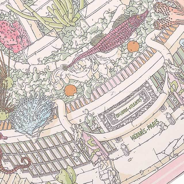 2021年 春夏 HERMES エルメス スカーフ カレ70 エクスリブリス