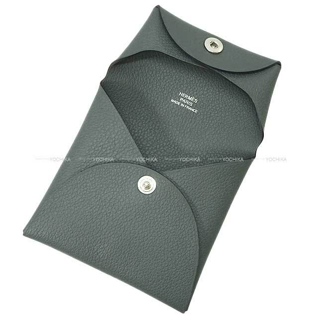 HERMES エルメス コインケース バスティア ブルーオラージュ