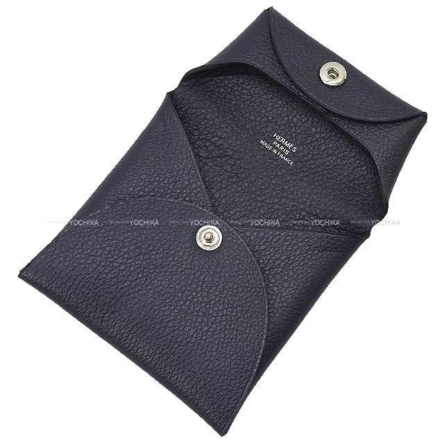 HERMES エルメス コインケース バスティア ブルーニュイ エバーカラー  