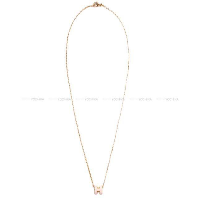 HERMES エルメス ネックレス ミニ ポップアッシュ ローズドラジェ  