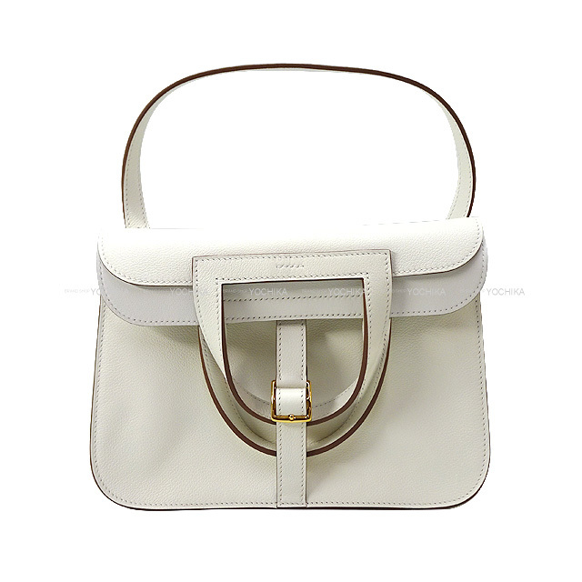 HERMES エルメス ショルダーバッグ アルザン25 白 (ホワイト) エバー 