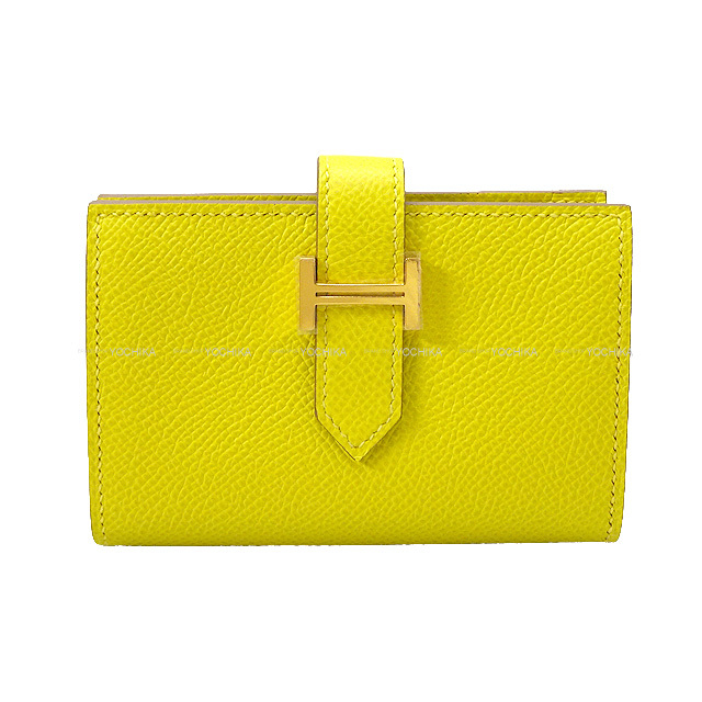 HERMES エルメス 二つ折り財布 ベアンミニ コインケース付き 名刺