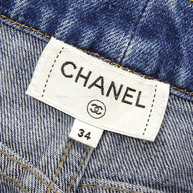 2022年 秋冬 CHANEL シャネル デニムパンツ ココマーク ブローチ 
