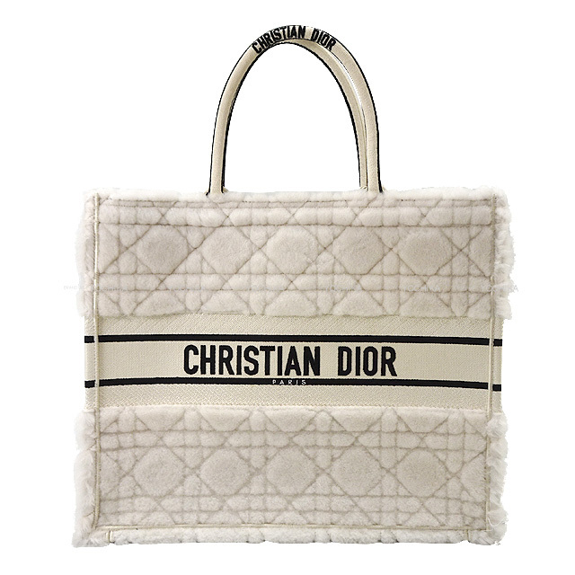 DIOR■ラージ ハウンズトゥース 刺繍 ブック トートバッグ DIOR□ラージ ハウンズトゥース 刺繍 ブック トートバッグ (Dior