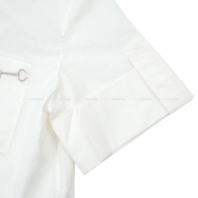 HERMES エルメス 半袖シャツ Mors a Jouet チャーム付 ブラウス