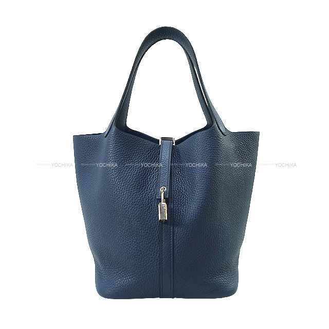 追跡あり★エルメス★ピコタンロック22 ブルードプリュス HERMES エルメス ハンドバッグ ピコタンロック 22 MM ブルード