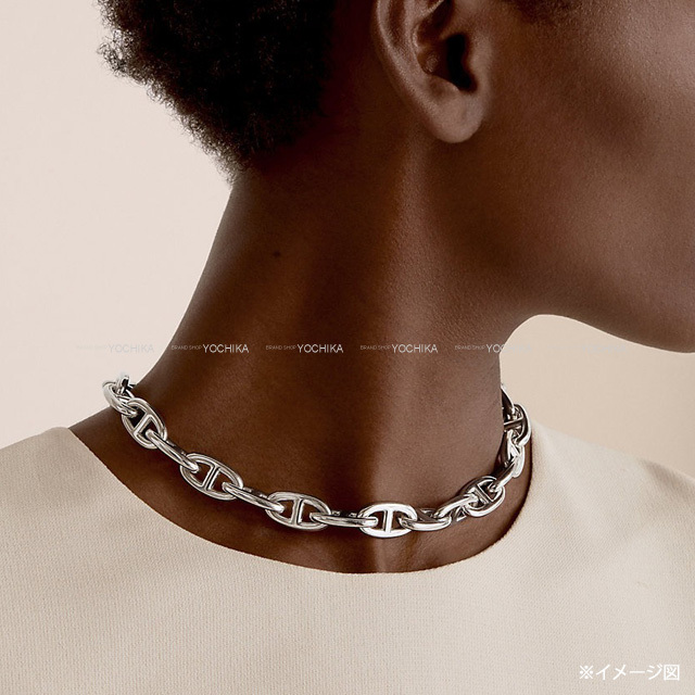 HERMES エルメス ネックレス シェーヌダンクル GM 29コマ シルバー  