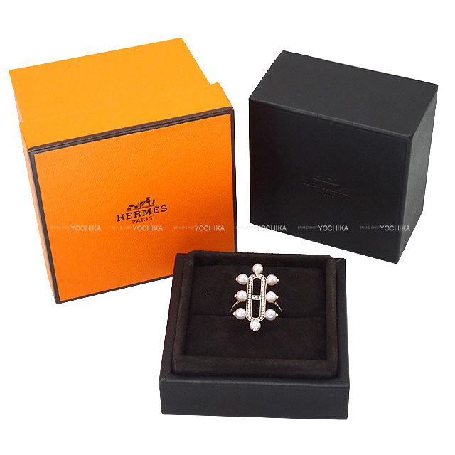 HERMES エルメス リング・指輪 シャンドラ MM #52 ローズ