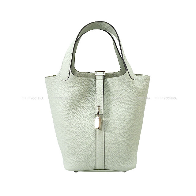 HERMES エルメス ハンドバッグ ピコタンロック 18 PM グリネヴェ 